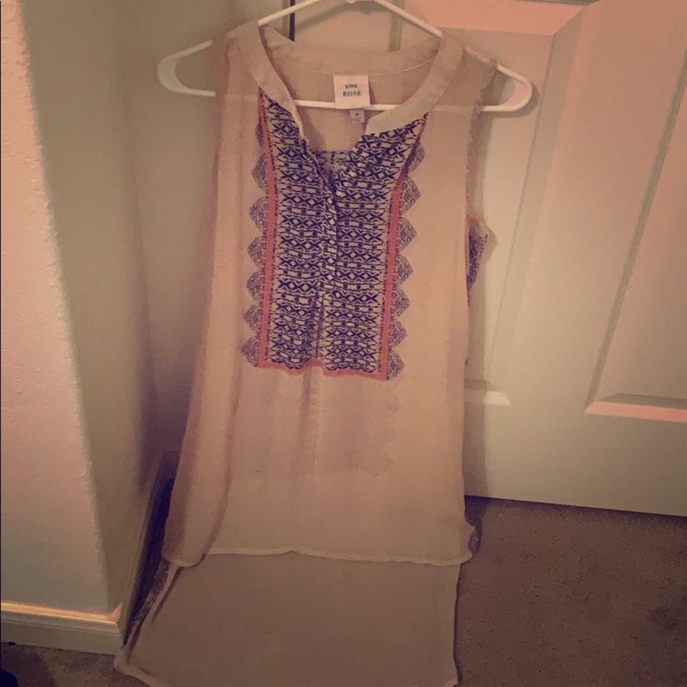Sheer High/Low Tunic